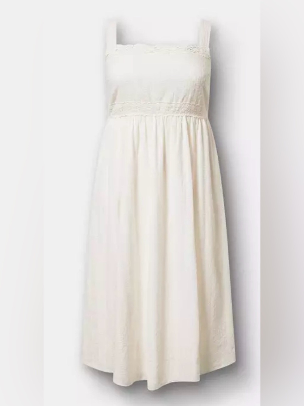 Torrid Square Neck Cottagecore Style Tea Length Dress